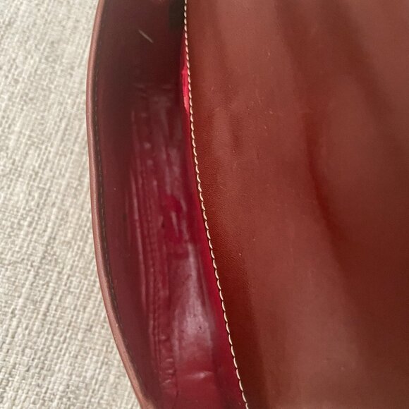 Vintage Dooney & Bourke Signature Quilted Pattern Tassel Bag w/Wallet Brown SM - Picture 12 of 16